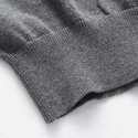 Striped T-shirt winter jackets Men's Long Sleeve Wool