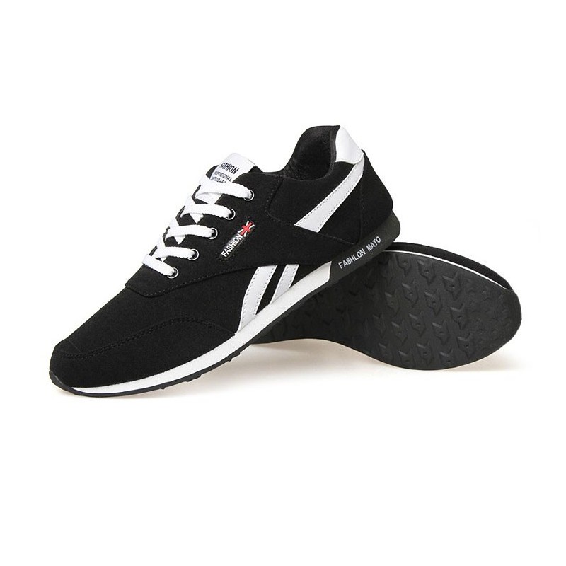 Sneakers Black Sport Shoes Men's Casual Fashion Academy