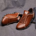 Shoes Social Brown Male Leather Elegant Casual Shoe