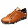 Shoes Social Yellow Male Leather Elegant Casual Shoe