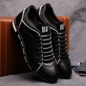 Sapatenis Social Masculino em Couro Preto Calçados Elegante Sapato Casual