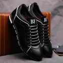 Shoes Social Black Male Leather Elegant Casual Shoe