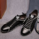 Shoes Social Black Male Leather Elegant Casual Shoe