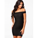 Short dress Elegant Bodycon Navy and Black