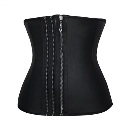 Shaper Zipper Thin Strap Corset Malhação Fashion Belt Set