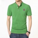 Camisa Polo Casual Masculina Esporte Bordado