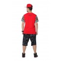 Camiseta Vermelha Moda Urbana Hip Hop Masculina Funk Kings Casual Verão
