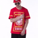 Camiseta Medusa UNKUT Vermelha Masculinas Balada Funk Urbana Música Hip Hop