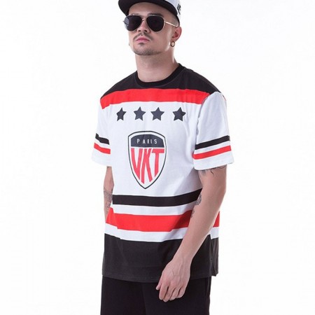 Camiseta Medusa UNKUT Branca Masculinas Balada Funk Esporte Hip Hop