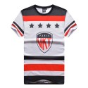Camiseta Medusa UNKUT Branca Masculinas Balada Funk Esporte Hip Hop