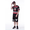 Camiseta Esporte UNKUT Preta Masculinas Balada Funk Esporte Hip Hop