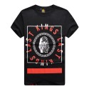 Camiseta Egípcias Last Kings Preta e Branco Masculinas Balada Funk Urbana Música Hip Hop