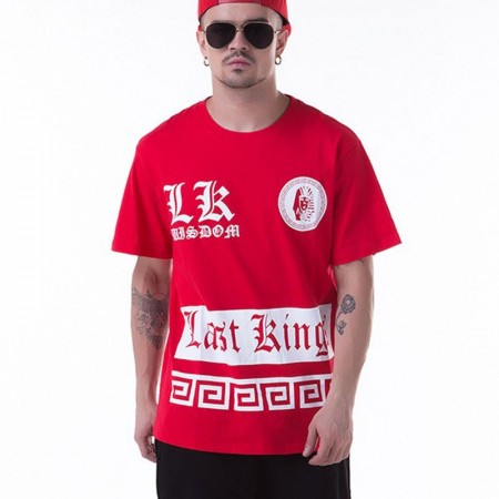 T Shirt Last Kings Red Men's Hip-Hop Ballad Funk Urban Hip Hop Music