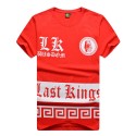 Camiseta Egípcias Last Kings Vermelha Masculinas Balada Funk Urbana Música Hip Hop