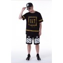 Camisetas UNKUT Dourado Masculina Balada Funk Casual Esporte Fino Hip Hop