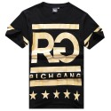 Camiseta RICH GANG Masculina Balada Funk e Hip Hop Dourada Ouro