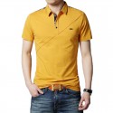 Shirt Polo Casual Male patchwork Smart Casual