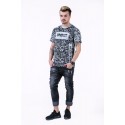 Camiseta UNKUT Cinza Streetwear Masculina Festa Funk Kings Hip Hop Loka