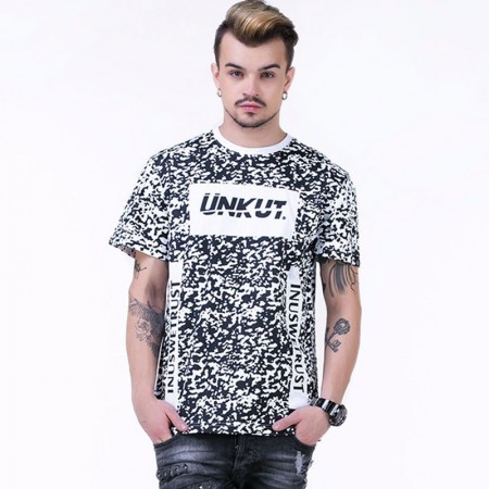 Camiseta UNKUT Branca Streetwear Masculina Festa Funk Kings Hip Hop Loka