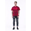 Camiseta UNKUT Vermelha Streetwear Masculina Festa Funk Kings Hip Hop Loka