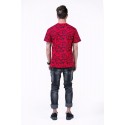 Camiseta UNKUT Vermelha Streetwear Masculina Festa Funk Kings Hip Hop Loka