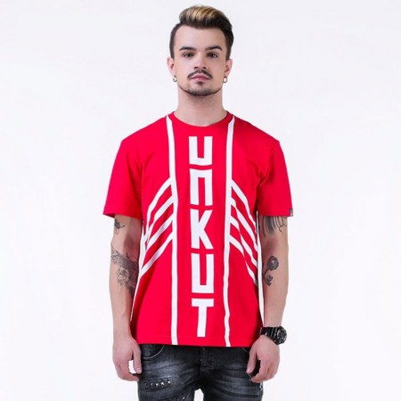 Camiseta UNKUT Indian Vermelha Streetwear Masculina Festa Funk Kings Hip Hop Loka