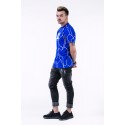 Camiseta UNKUT Azul Streetwear Masculina Festa Funk Kings Hip Hop Loka