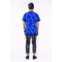 Camiseta UNKUT Azul Streetwear Masculina Festa Funk Kings Hip Hop Loka