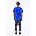 UNKUT T-Shirt Streetwear Men's Blue Funk Kings Hip Hop Crazy