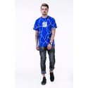 Camiseta UNKUT Azul Streetwear Masculina Festa Funk Kings Hip Hop Loka