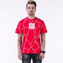 Camiseta UNKUT Vermelho Streetwear Masculina Festa Funk Kings Hip Hop Loka
