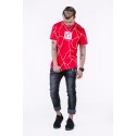 Camiseta UNKUT Vermelho Streetwear Masculina Festa Funk Kings Hip Hop Loka