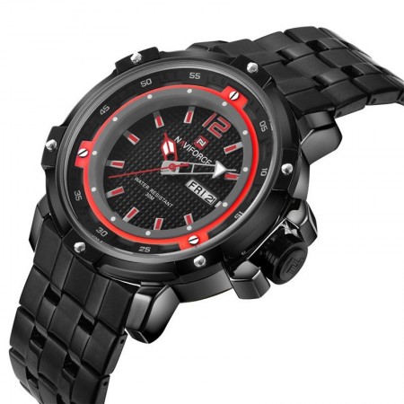 Quartz Wrist Watch Military Men's Stainless Steel Wrist Watch