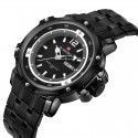 Quartz Wrist Watch Military Men's Stainless Steel Wrist Watch