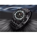 Quartz Wrist Watch Military Men's Stainless Steel Wrist Watch