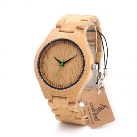 Handcrafted Natural Wood Quartz Casual Gift Watch