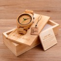 Handcrafted Natural Wood Quartz Casual Gift Watch