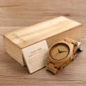 Handcrafted Natural Wood Quartz Casual Gift Watch