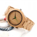 Handcrafted Natural Wood Quartz Casual Gift Watch