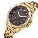 Relógio de Pulso Quartz Luxo Ouro/Prata Elegante Masculino Presidente