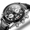 Stylish Social Watch Men's Sport Luxury Leather Watch