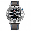 LONGBO Leather Sport Watch in Elegant Male Leather