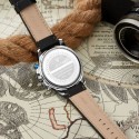 LONGBO Leather Sport Watch in Elegant Male Leather