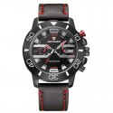 LONGBO Leather Sport Watch in Elegant Male Leather