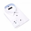 Camisa Social Slim Fit Básica Lisa Masculina Elegante de Botões