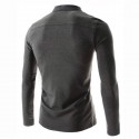 Red Slim Fit Men's Casual Long Sleeve Men's T Shirt