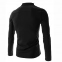 Red Slim Fit Men's Casual Long Sleeve Men's T Shirt