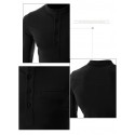 Red Slim Fit Men's Casual Long Sleeve Men's T Shirt