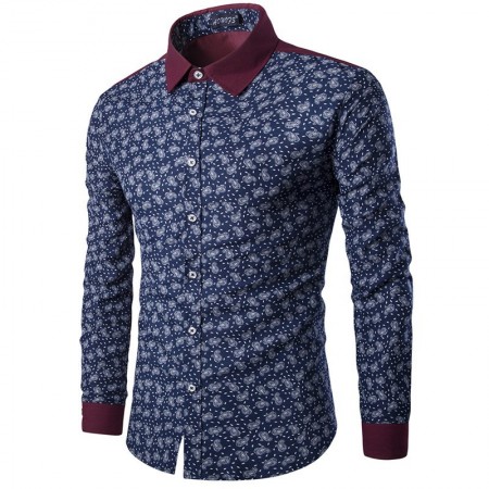 Slim Fit Slim Fit Floral Men's Casual Summer Casual Luxury Luxury