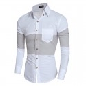 Black Social Shirt Retail Male Slim Fit Striped Party Club